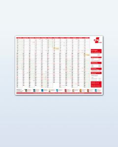 GEW-Wandplaner 2024/25 (20 Stück)